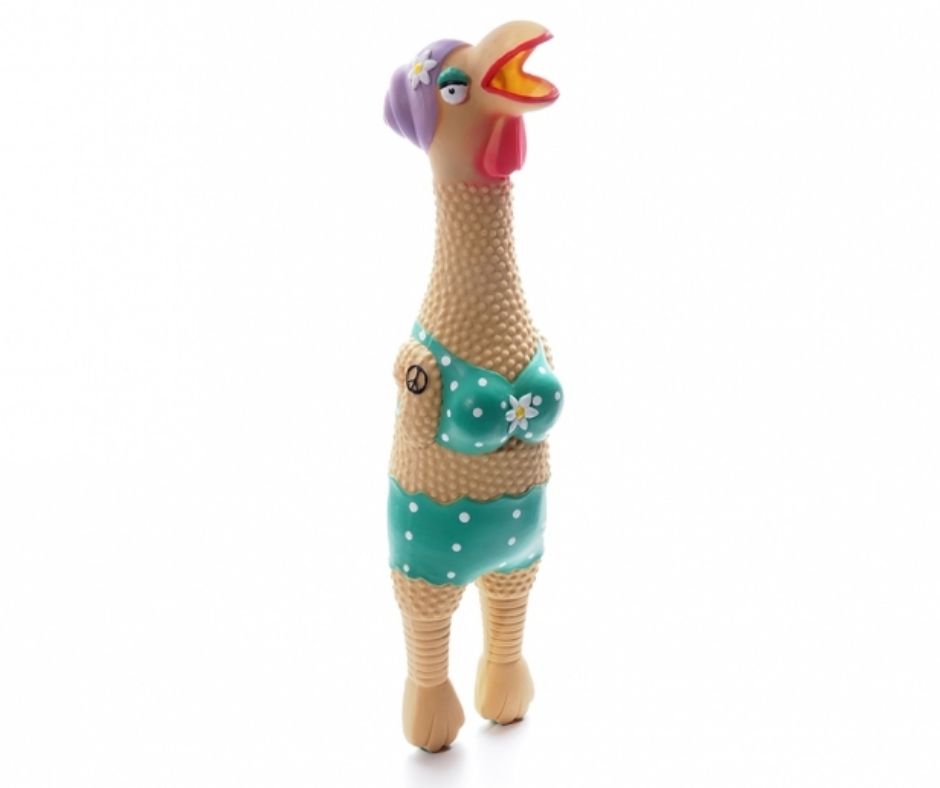 Charming Pet - Squawkers Grandma Hippie Chick. Dog Toy.-Southern Agriculture