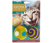 Dharma Dog Karma Cat - 1.5″ Balls Pack of 2 Cat Toys-Southern Agriculture