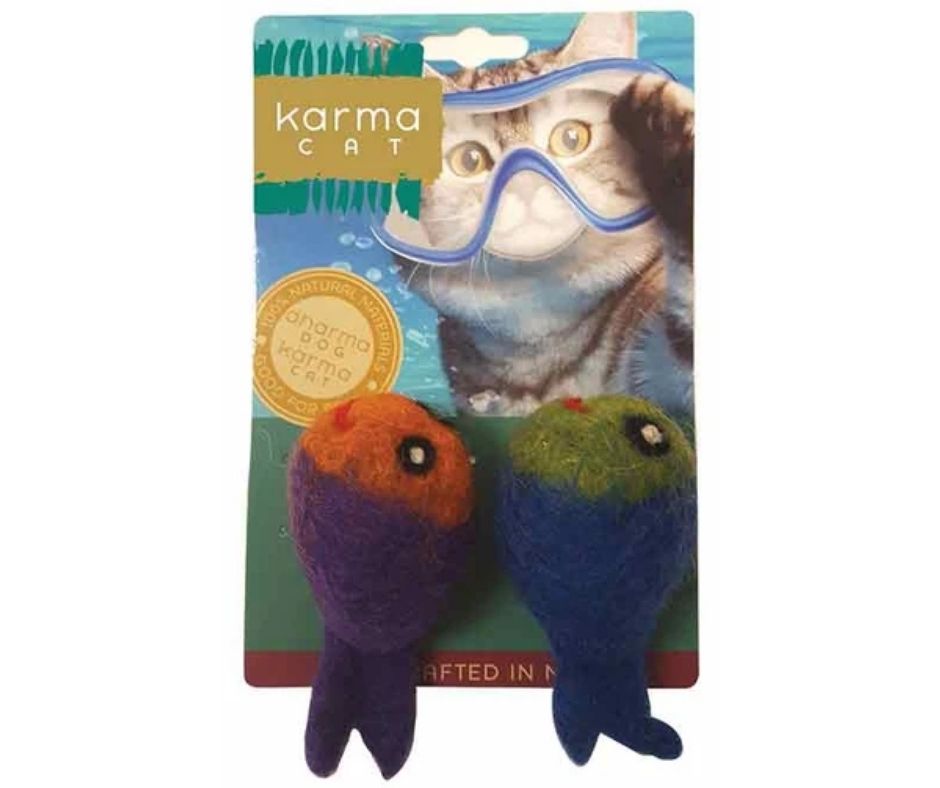 Karma Cat - Fish, Pack of 2. Cat Toys.-Southern Agriculture