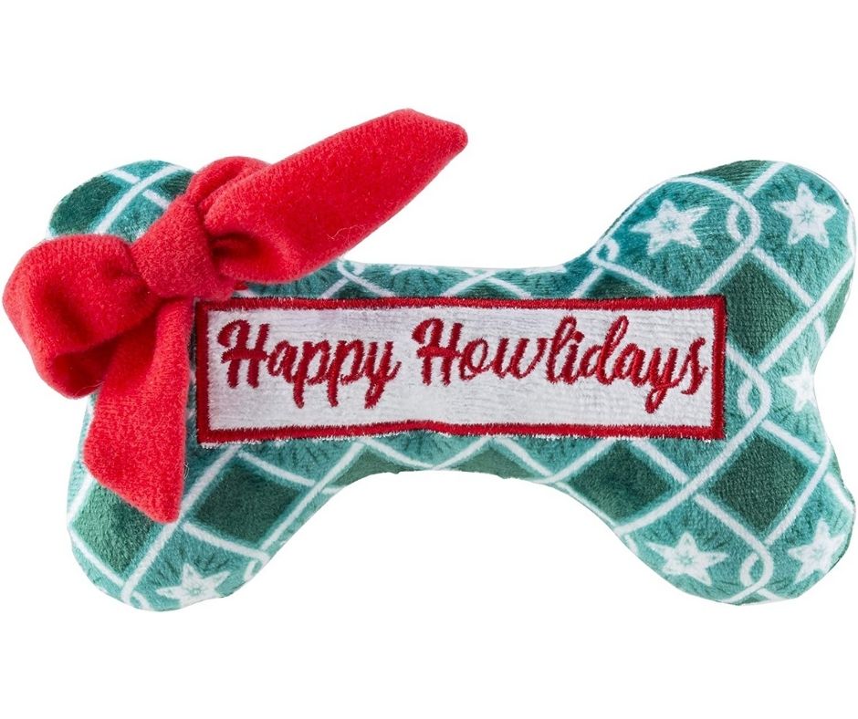 Happy Howlidays Plush Dog Bone by Haute Diggity Dog-Southern Agriculture