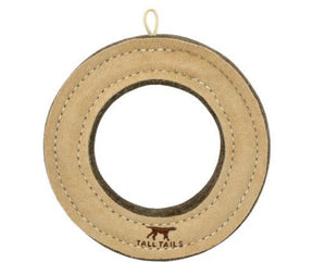 Tall Tails - Natural Leather Ring. Dog Toy.-Southern Agriculture