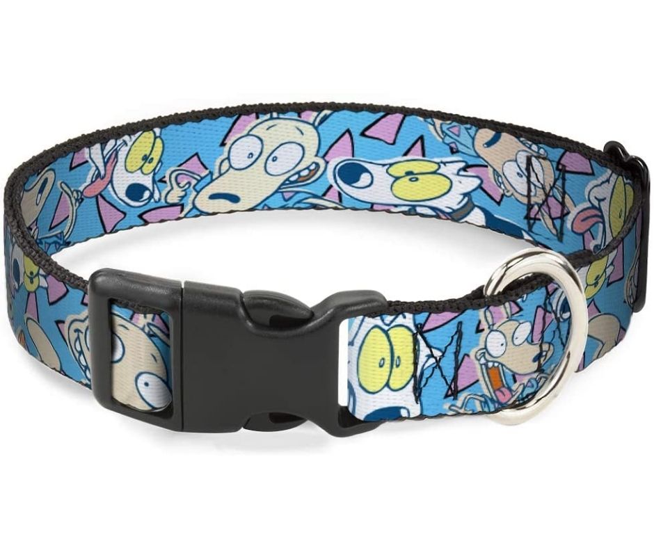 Rocko & Spunky Scattered Expressions Plastic Clip, Dog Collar by Buckle-Down-Southern Agriculture