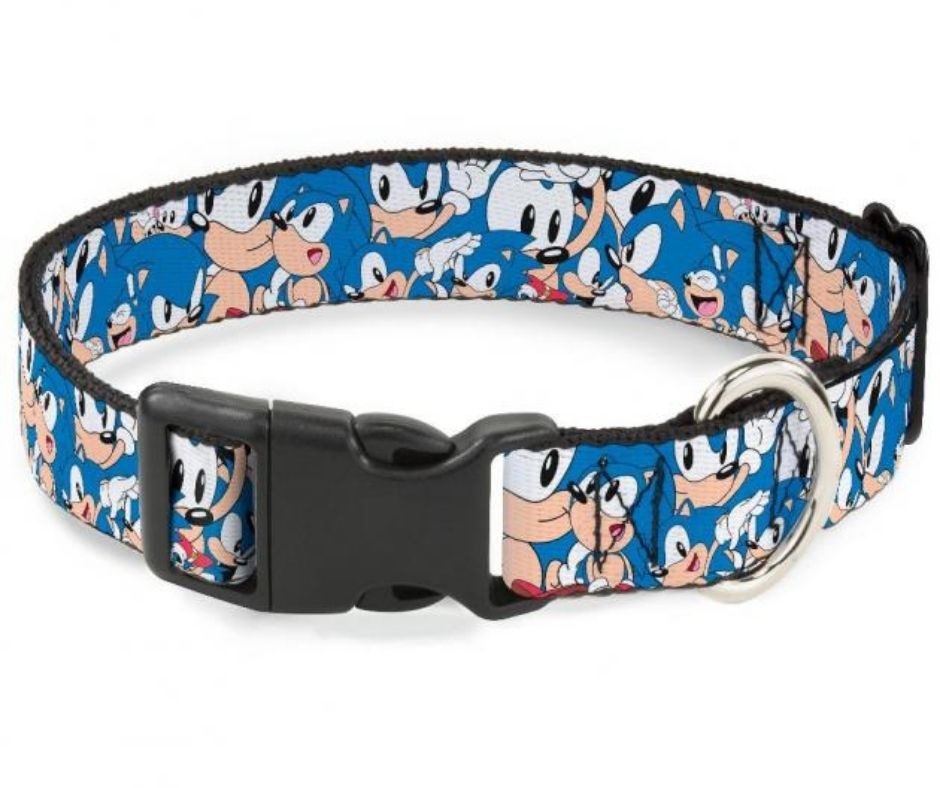 Sonic Close Up Poses Plastic Clip, Dog Collar by Buckle-Down-Southern Agriculture