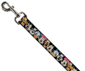 Classic Disney Character Faces Black Dog Leash by Buckle-Down-Southern Agriculture