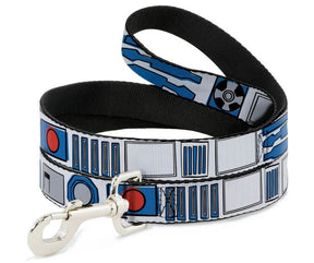 Buckle-Down - Dog Leash. R2-D2 Bounding Parts-Southern Agriculture