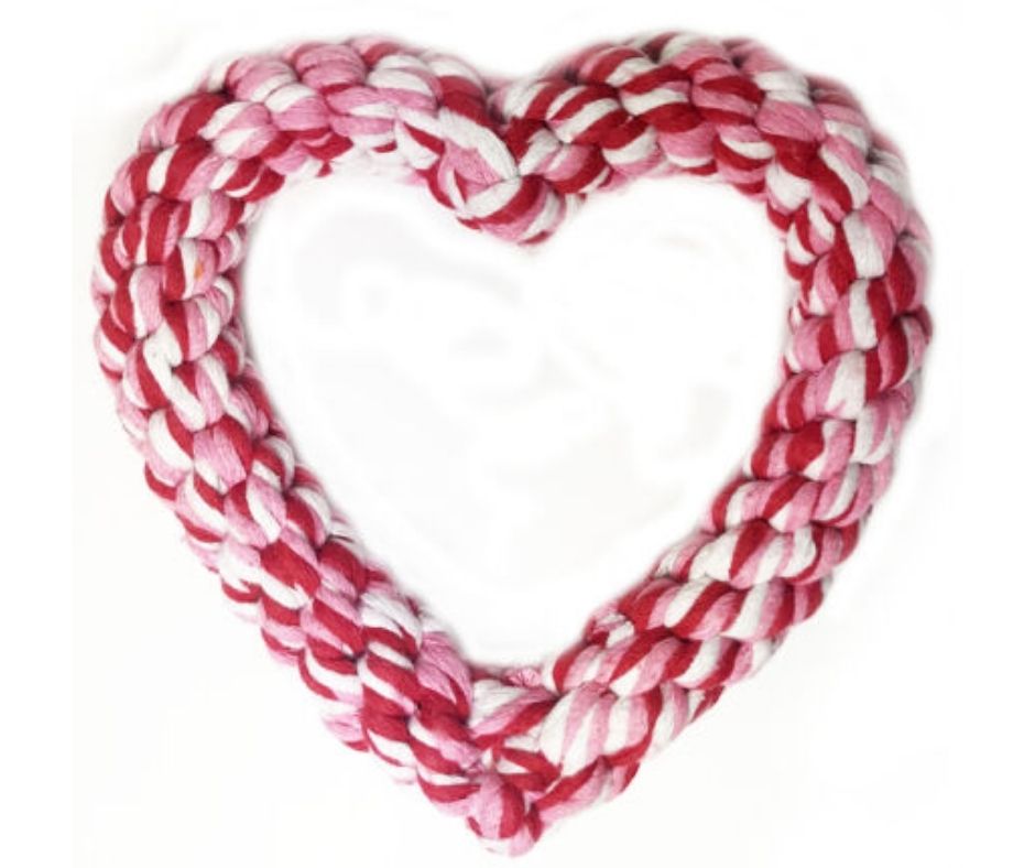 Heart Rope Toy by Midlee-Southern Agriculture