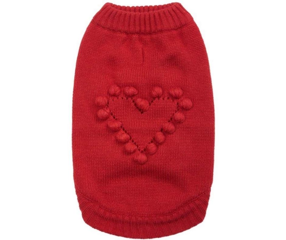 For Love of Pets Heart Designer Dog Sweater by Blueberry Pet-Southern Agriculture