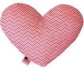 Valentines Day Chevron Heart with Fuzzy Back Dog Toy-Southern Agriculture