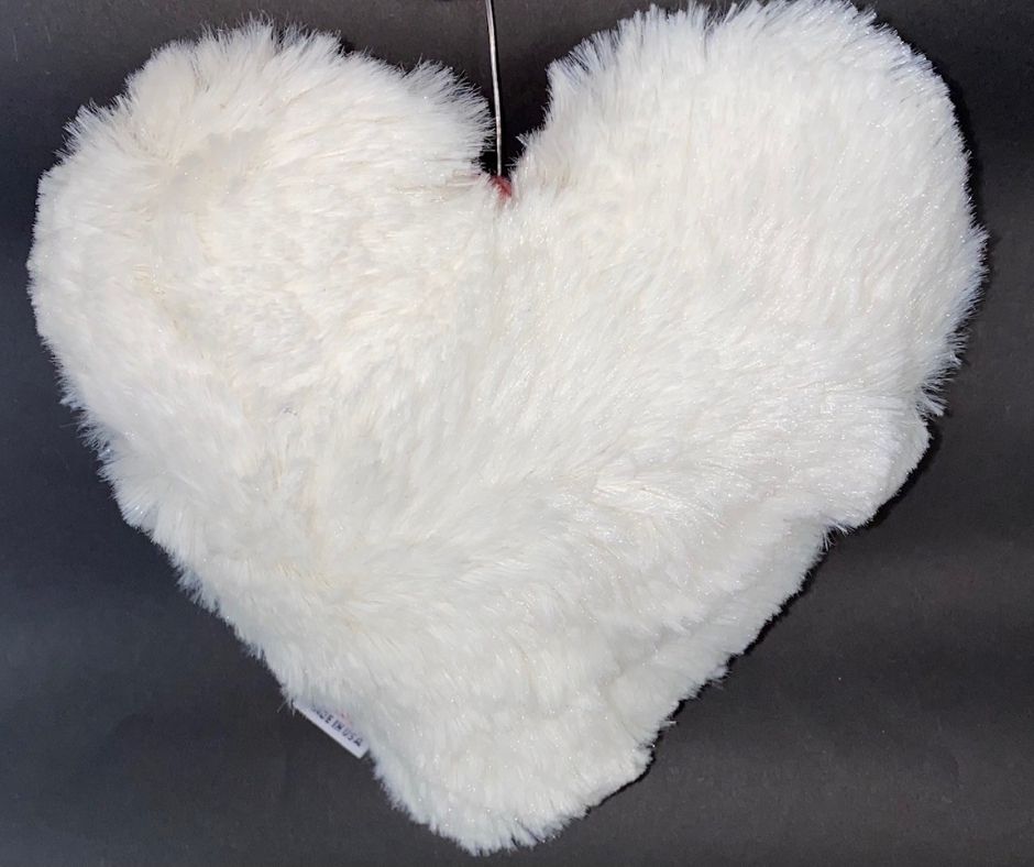Valentines Day Chevron Heart with Fuzzy Back Dog Toy-Southern Agriculture