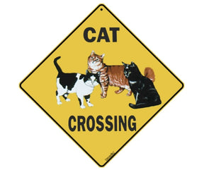 Cat Crossing Sign by CrossWalks-Southern Agriculture