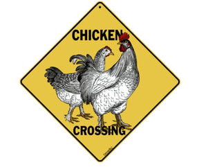 Chicken Crossing Sign by CrossWalks-Southern Agriculture