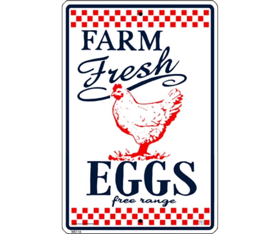 Farm Fresh Eggs Sign by CrossWalks-Southern Agriculture