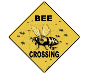 Bee Crossing Sign by CrossWalks-Southern Agriculture