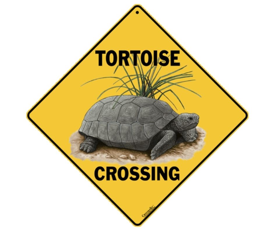 Tortoise Crossing Sign by CrossWalks-Southern Agriculture