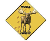 Moose Crossing Sign by Crosswalks-Southern Agriculture