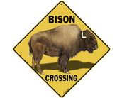 Bison Crossing Sign by Crosswalks-Southern Agriculture