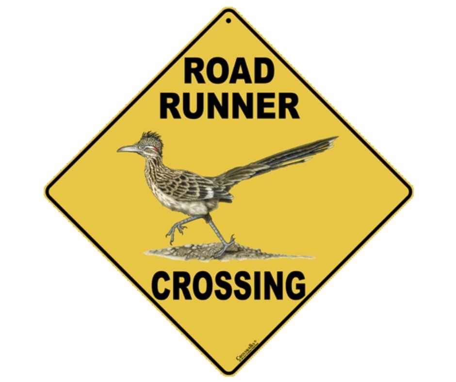 Roadrunner Crossing Sign by Crosswalks-Southern Agriculture