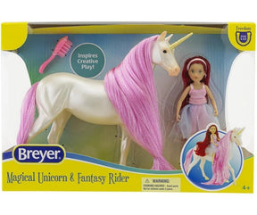 Breyer Magical Unicorn Sky and Fantasy Rider Meadow-Southern Agriculture
