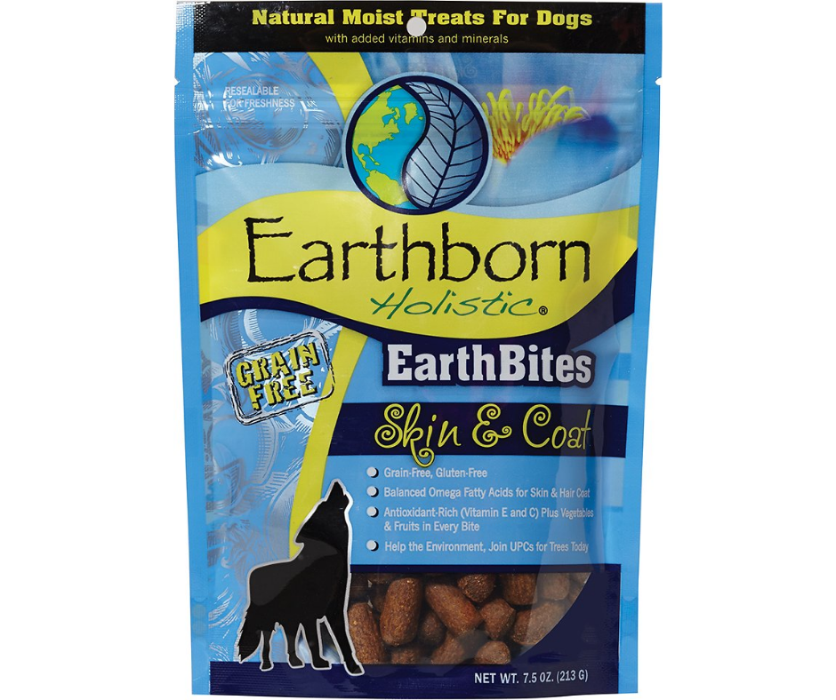 Earthborn Holistic - EarthBites Skin & Coat Recipe. Dog Treats.-Southern Agriculture