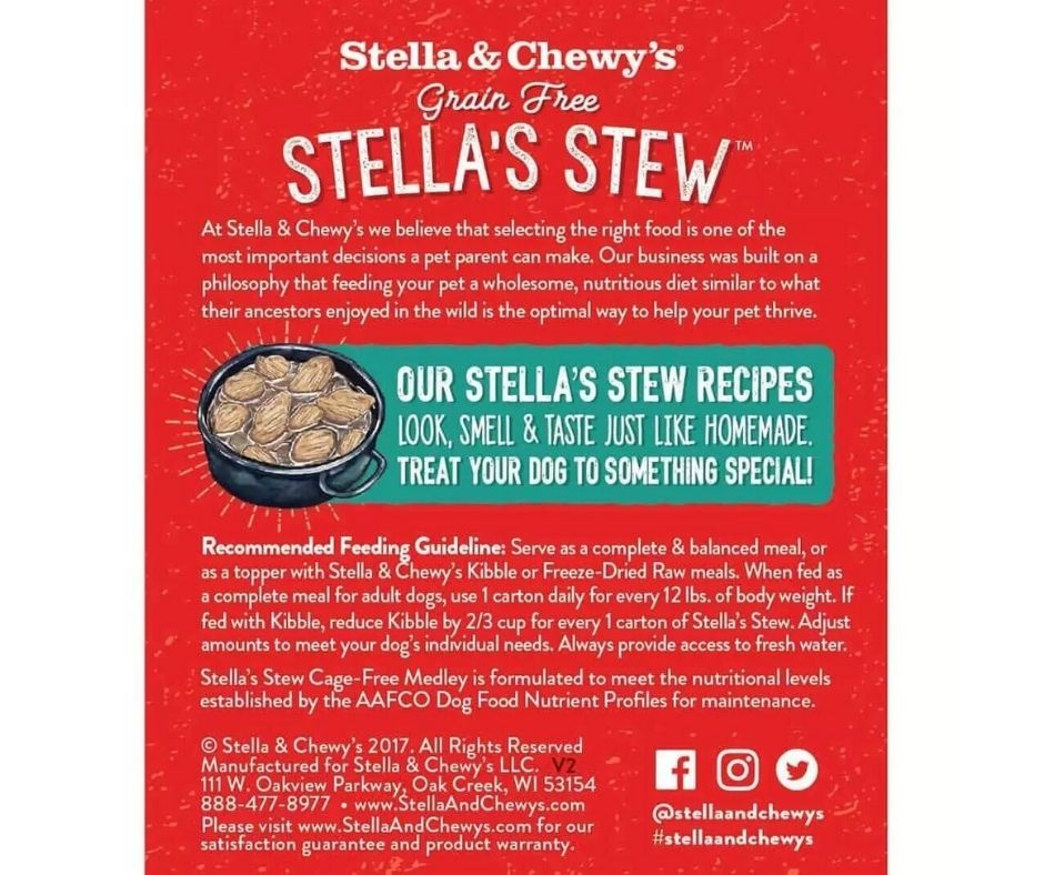 Stella & Chewy's - Stella's Stew Cage-Free Medley Stew-Southern Agriculture