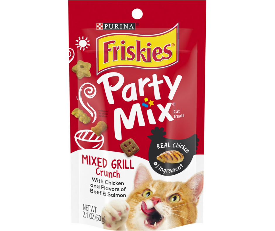 Purina - Friskies Party Mix - Mixed Grill Crunch Recipe, Cat Treats-Southern Agriculture