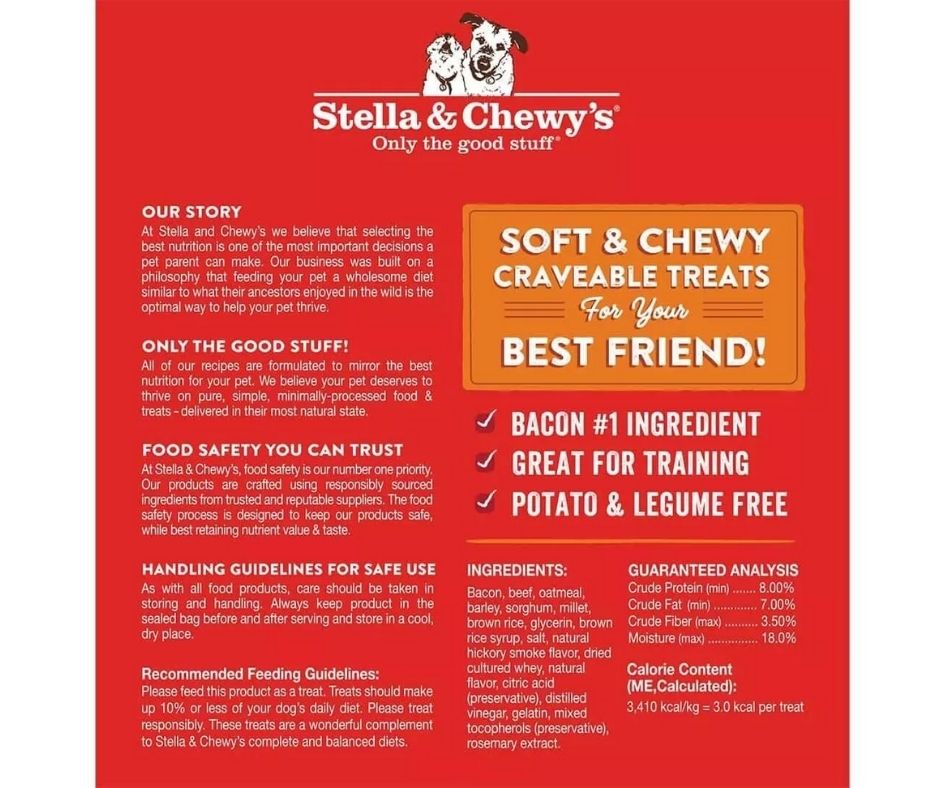 Stella & Chewy's - Crav’n Bac’n Bites Bacon & Beef Recipe. Dog Treats.-Southern Agriculture