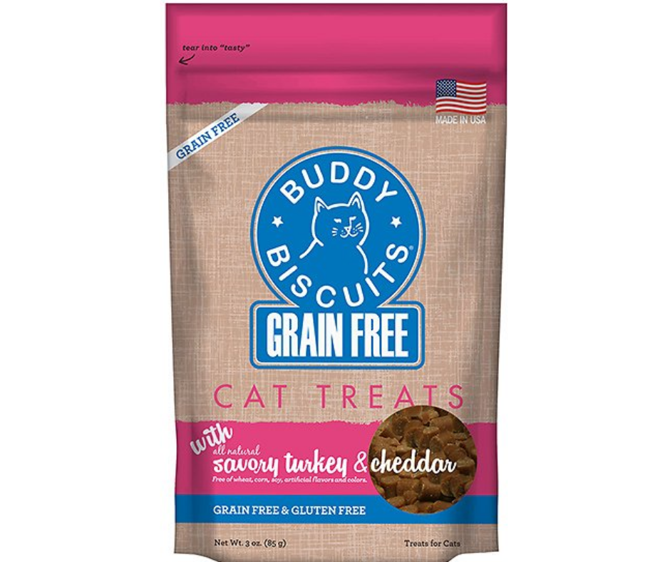 Cloud Star - Buddy Biscuits Savory Turkey & Cheddar Cat Treats-Southern Agriculture