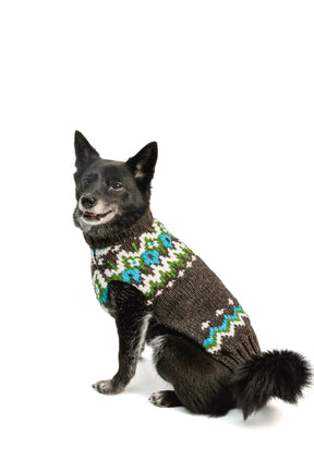 Chilly Dog - Dog Sweater Fairisle Charcoal