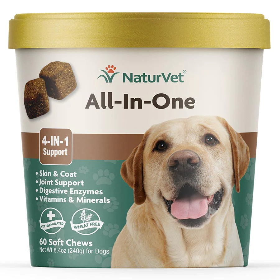All In One Skin, Coat, Joint, Digestive, Vitamins & Minerals Soft Chews by NaturVet