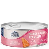 Natural Balance, LID Limited Ingredient Diets - All Breeds, Adult Cat Salmon & Green Pea Recipe Canned Cat Food