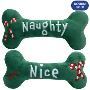 Huxley & Kent - Lulubelles Naughty Nice Bone Green With Candy Cane