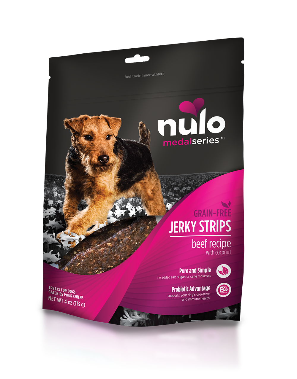Nulo - Freestyle Jerky Strips Beef with Coconut Grain Free. Dog Treats.-Southern Agriculture