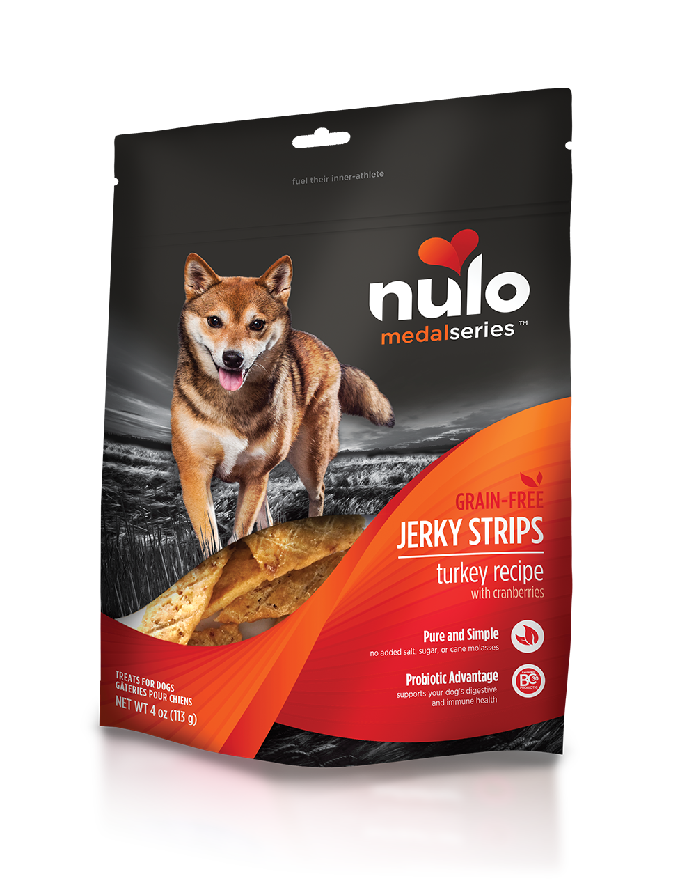 Nulo - Jerky Strips Turkey with Cranberries Grain Free. Dog Treats.-Southern Agriculture