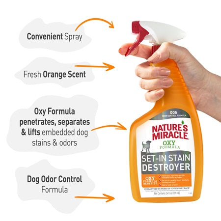 Natures Miracle Set-In Stain Destroyer Oxy Formula Spray - 24 oz