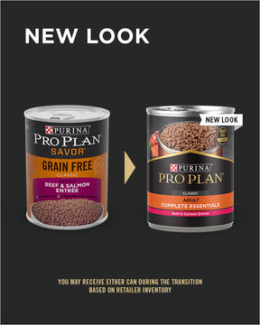 Purina Pro Plan Savor - All Breeds, Adult Dog Classic Grain-Free Beef & Salmon Entree Canned Dog Food-Southern Agriculture