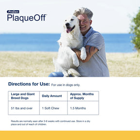PlaqueOff Soft Chews For Large & Giant Breed Dogs
