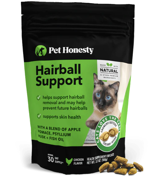 Pet Honesty - Hairball Support Crunchy Outside / Creamy Inside