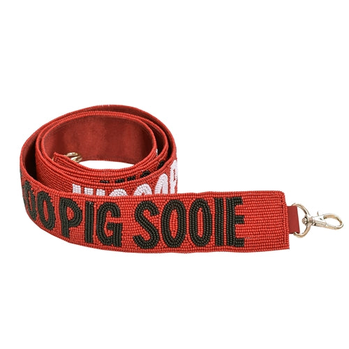 Collegiate Beaded Strap - Arkansas Woo Pig Sooie