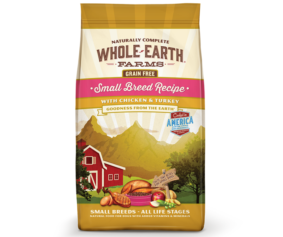 Whole Earth Farms Grain Free - Small Breed, Adult Dog Chicken and Turkey Recipe Dry Dog Food-Southern Agriculture