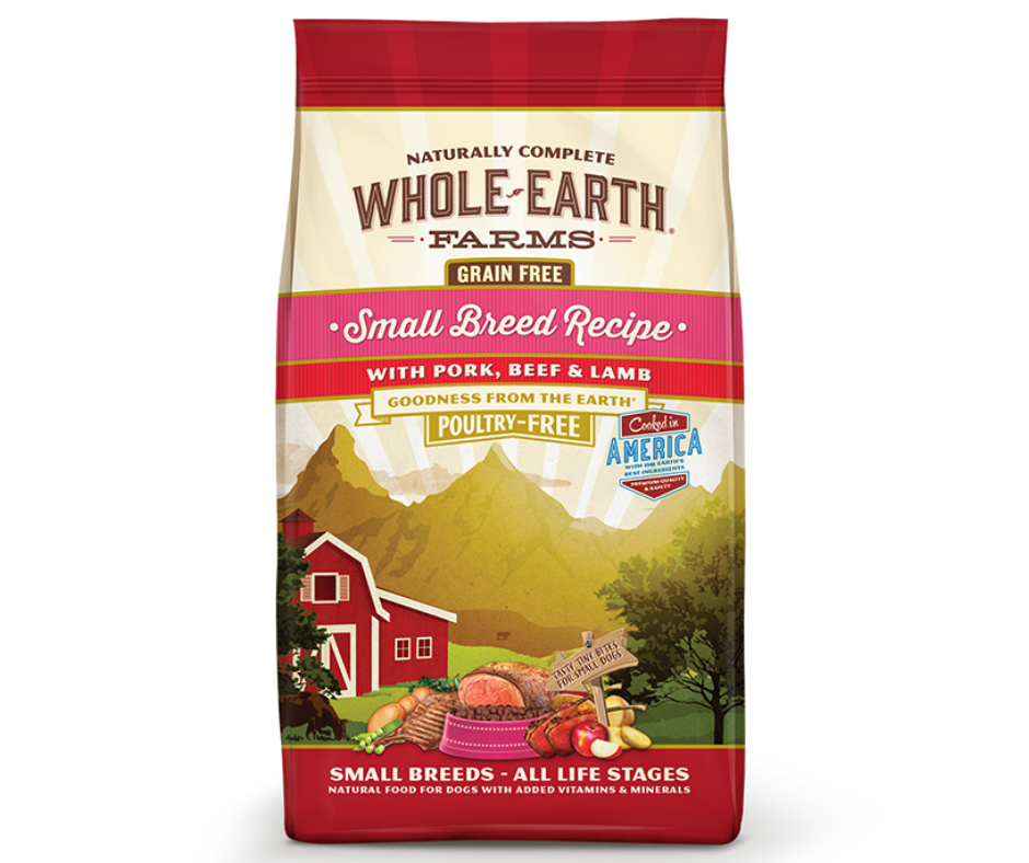 Whole Earth Farms Grain Free - Small Breed, Adult Dog Pork, Beef, and Lamb Recipe Dry Dog Food-Southern Agriculture