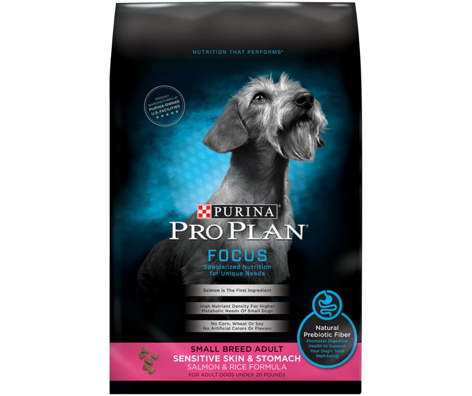 Purina Pro Plan, FOCUS - Small Breed, Adult Dog Sensitive Skin & Stomach Salmon & Rice Recipe Dry Dog Food-Southern Agriculture