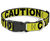 CAUTION Yellow and Black Dog Collar-Southern Agriculture