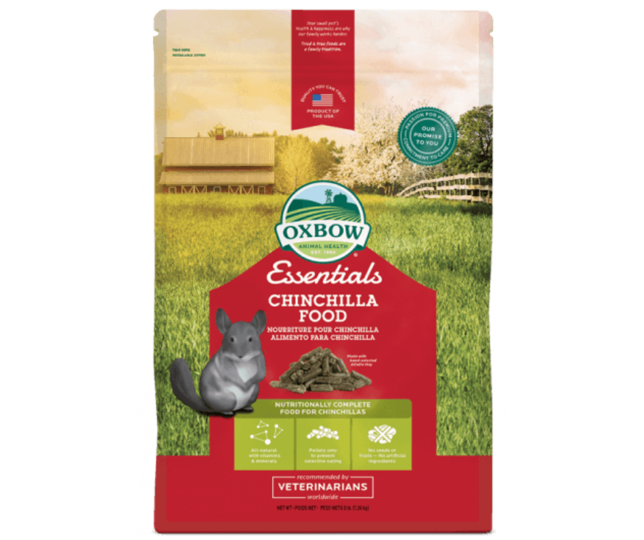 Oxbow Essential Chinchilla Food 3 lb.-Southern Agriculture