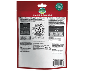 Oxbow SimpleRewards Baked Treats Apple & Banana for Small Animals 3 oz.-Southern Agriculture