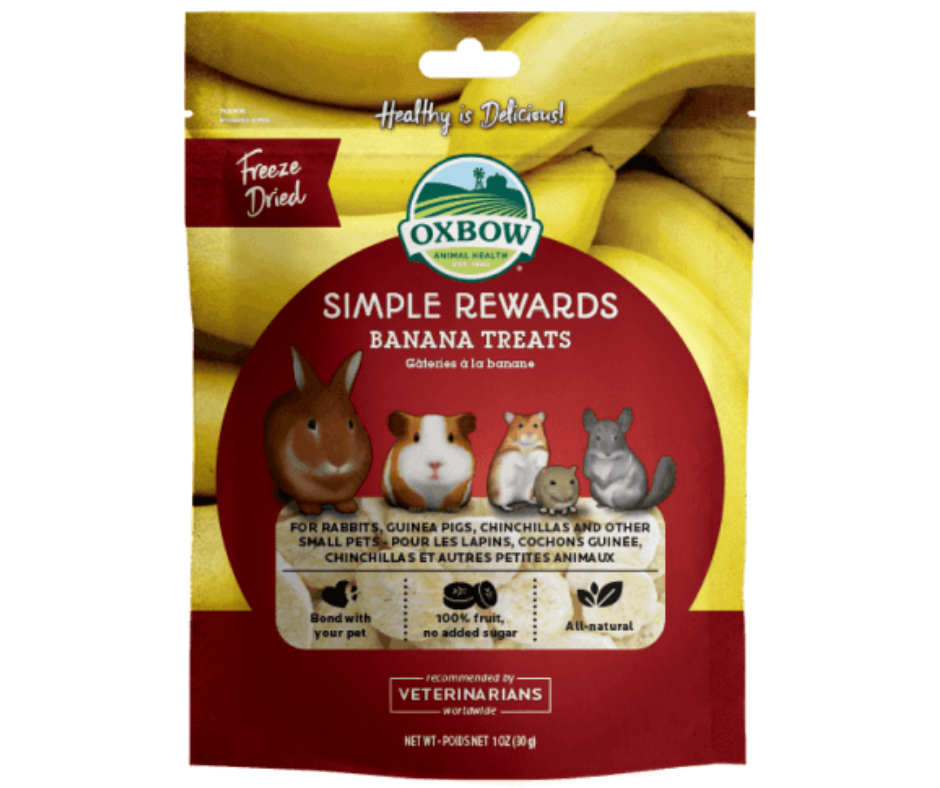 Oxbow SimpleRewards Treat Banana for Small Animals 1 oz.-Southern Agriculture