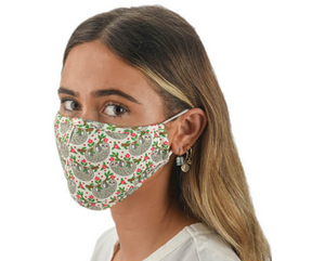 Snoozies Fashion Face Coverings (Mask) Sloth Print with Filter-Southern Agriculture