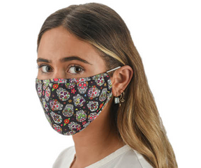 Snoozies Fashion Face Coverings (Mask) Skull Print with Filter-Southern Agriculture