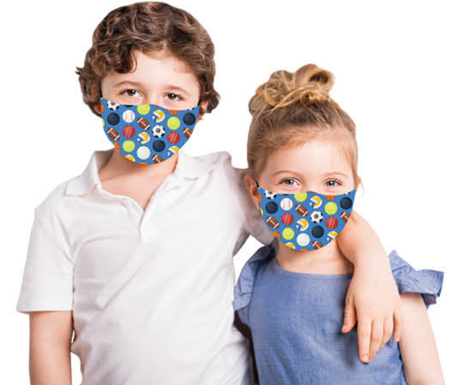 Snoozies Kids Face Coverings (Mask) Sports Design-Southern Agriculture