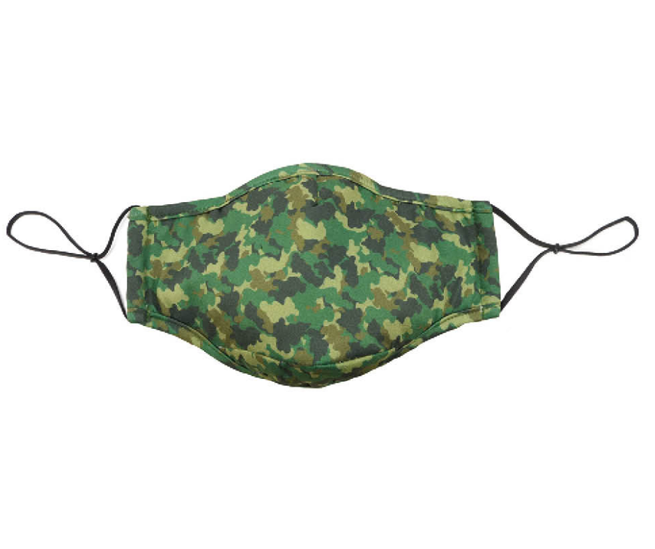 Snoozies Kids Face Coverings (Mask) Camo Design-Southern Agriculture