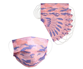 Kid's Disposable 3 Ply Mask Pink Camo Design 7 Pack-Southern Agriculture